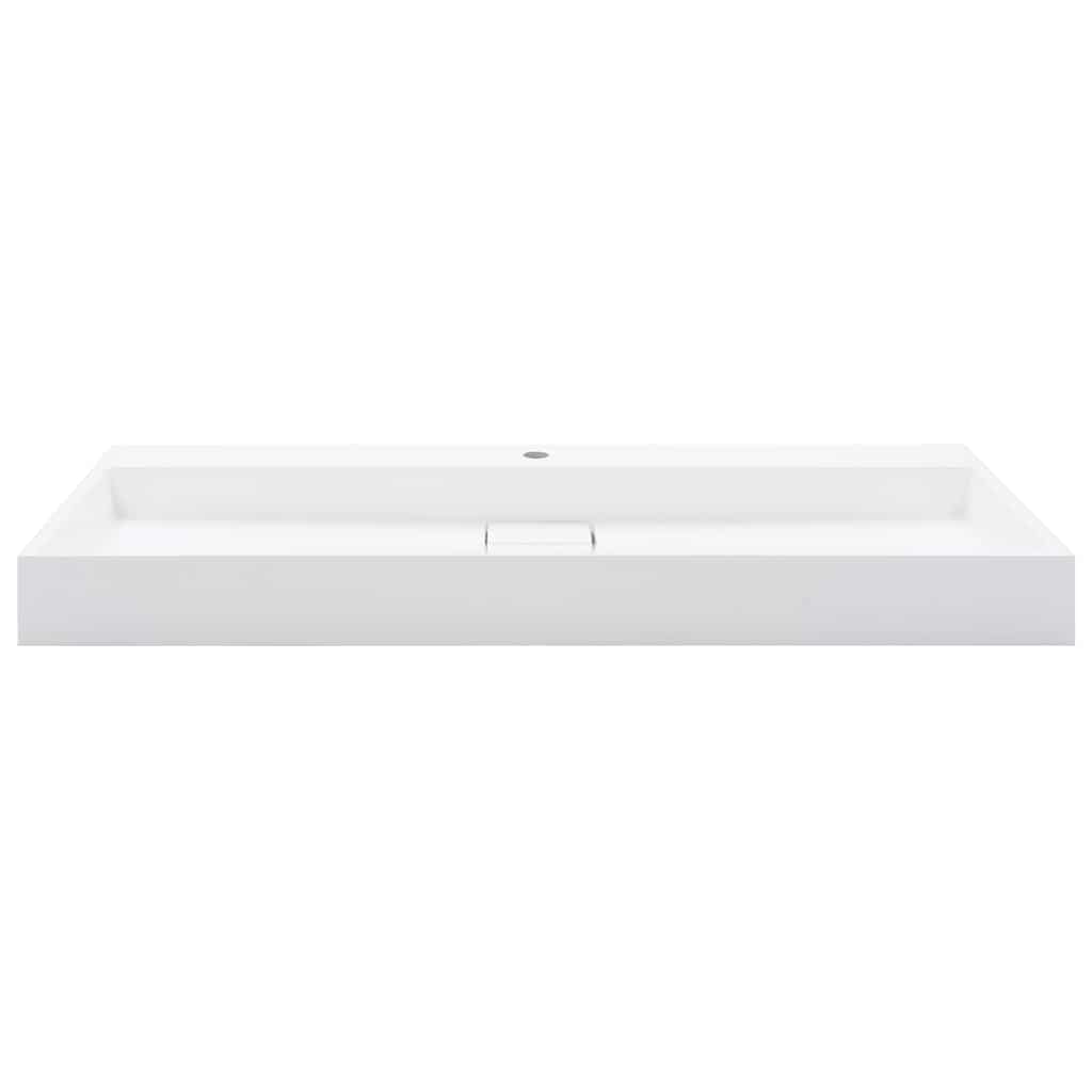 Vidaxx Waschbär 120x46x11 cm Mineralguss Marmorguss Weiß