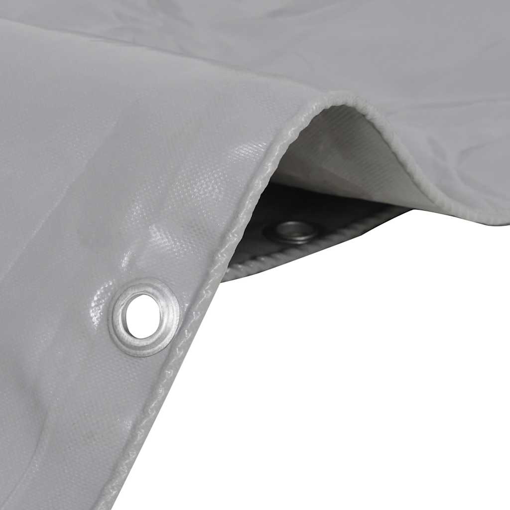 Vidaxl dekzeil 650 g m² 2,5x3,5 m grijs