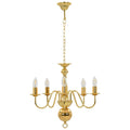 VidaXL Kronleuchter 5xe14 goldfarben