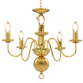 VidaXL Kronleuchter 5xe14 goldfarben