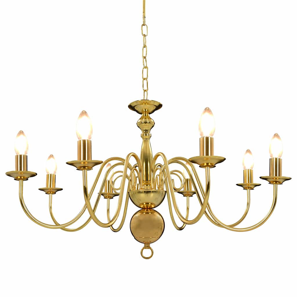 VidaXL Kronleuchter 8xe14 goldfarben