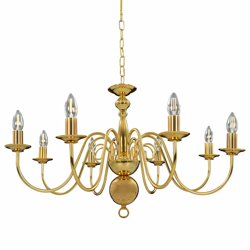 VidaXL Kronleuchter 8xe14 goldfarben