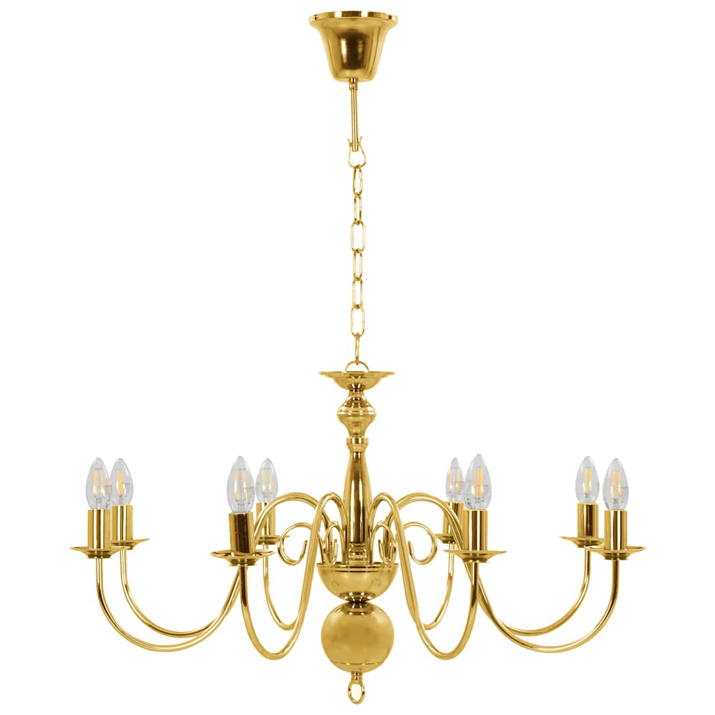 VidaXL Kronleuchter 8xe14 goldfarben