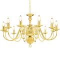 Vidaxxl Kronleuchter 12xe14 Goldfarbe