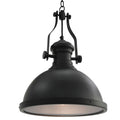 VidaXL Deckenleuchte rund E27 schwarz