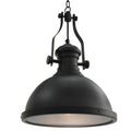 VidaXL Deckenleuchte rund E27 schwarz