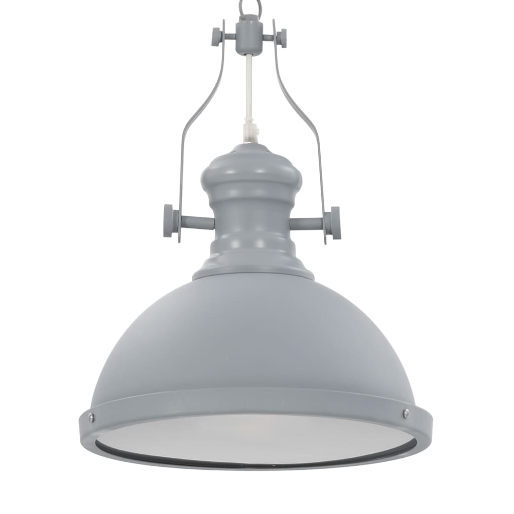 VidaXL Deckenleuchte rund E27 grau