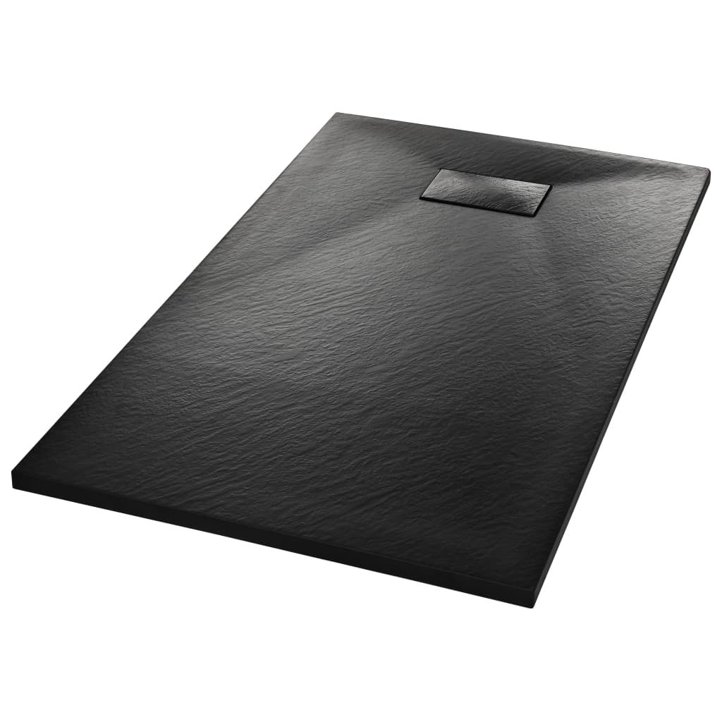 VidaXL Duschwaage 120x70 cm SMC Schwarz