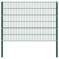 Vidaxl schuttingpaneel met palen ijzer 176,5x120 cm groen