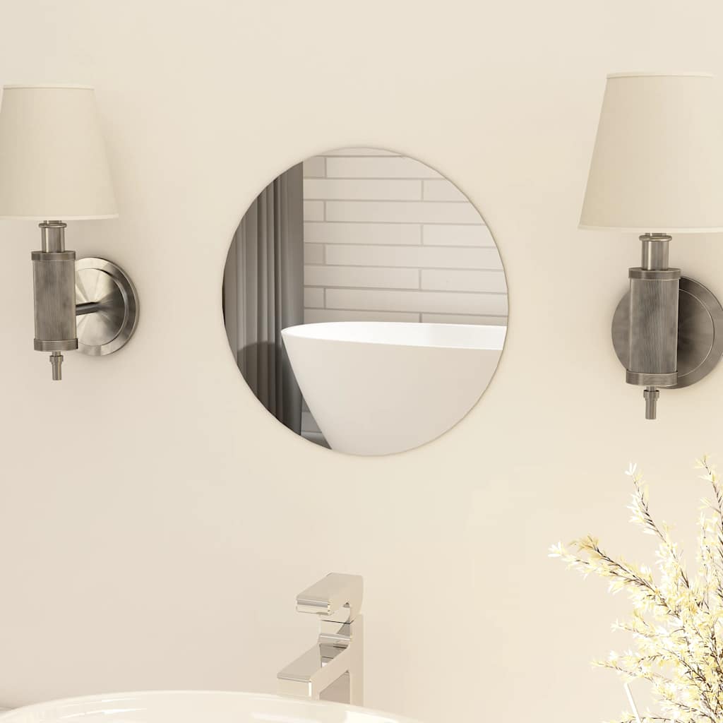 VidaXL rahmenloser runder Spiegel 30 cm Glas