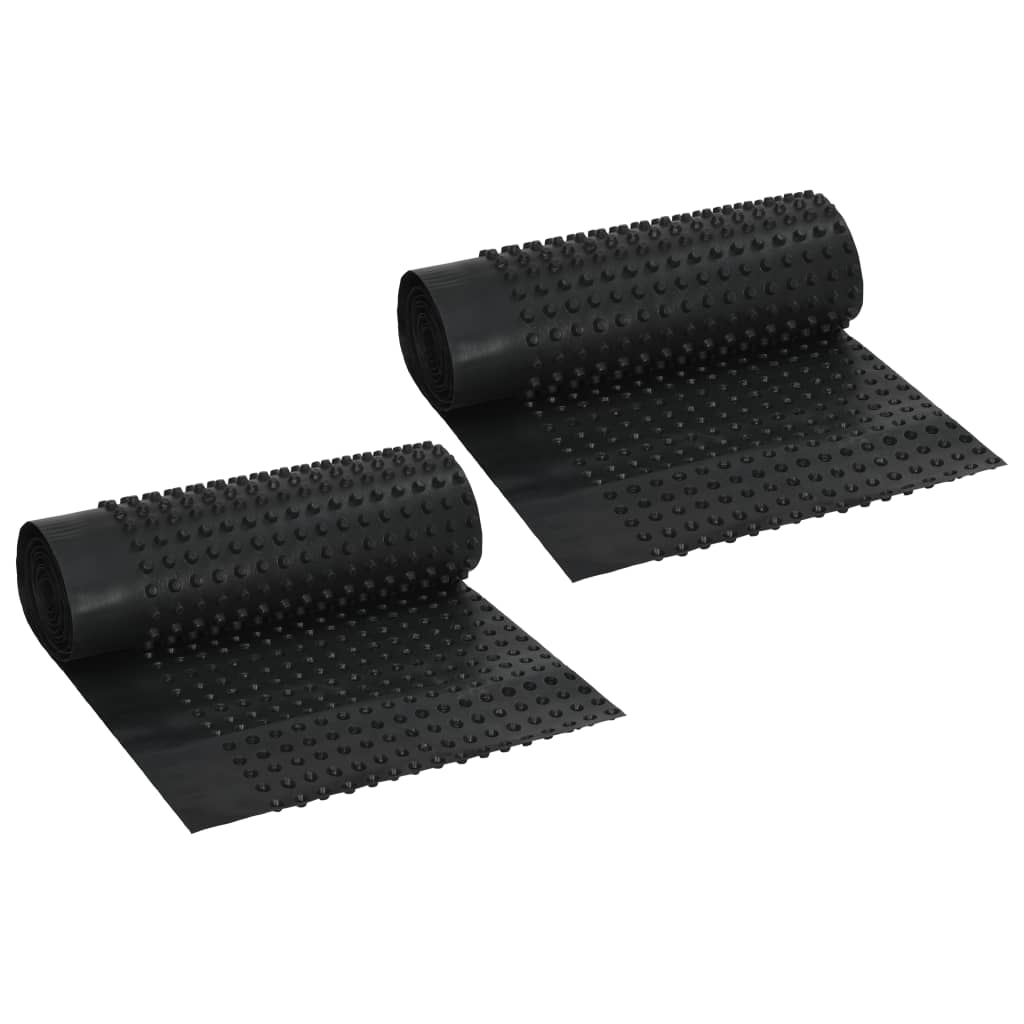 VIDAXL Drainfolien-Nuten, 2 Stück, 400 g/m², 0,5 x 20 m, HDPE