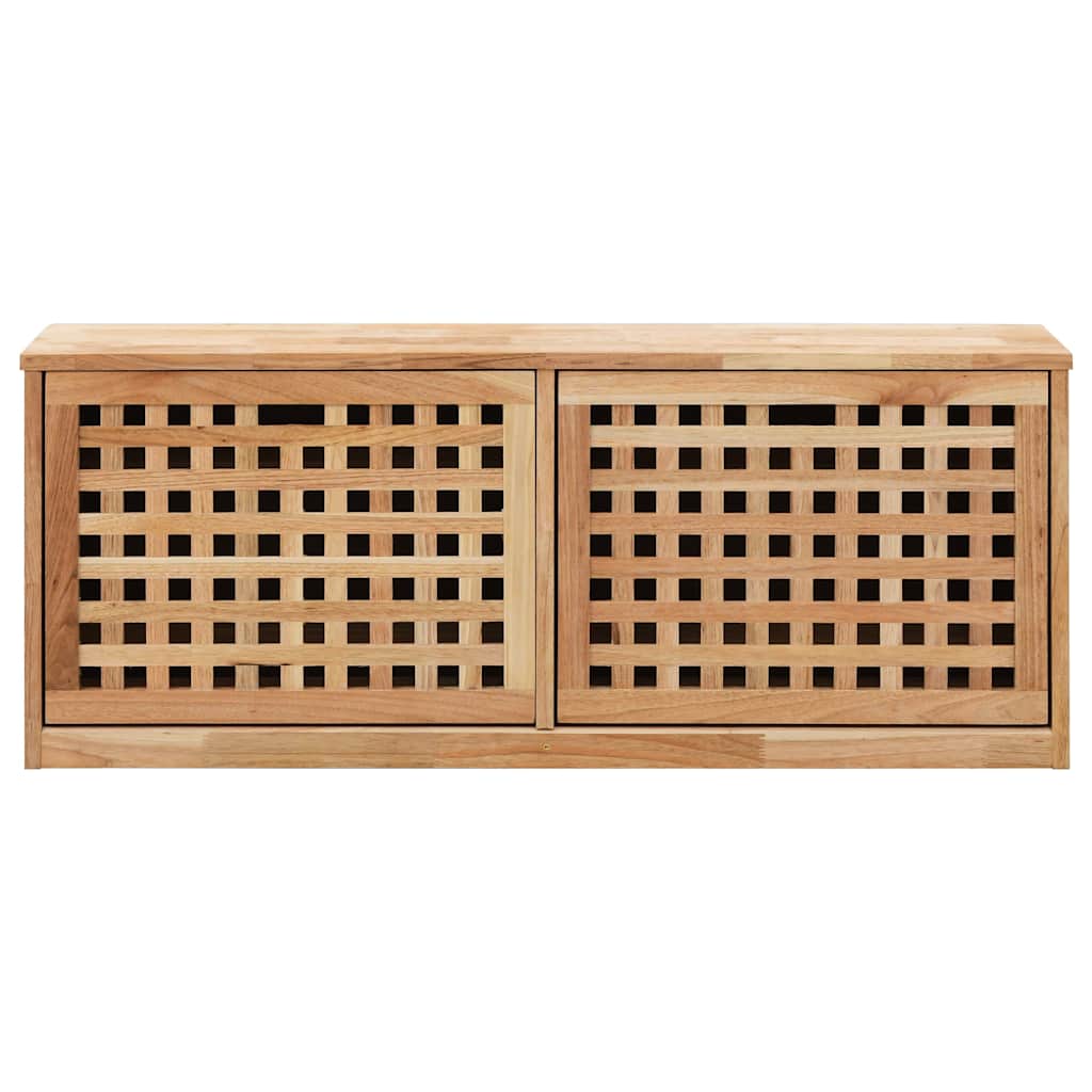 Vidaxx Schuhspeicherbank 94x20x38 cm Festes Walnussholz