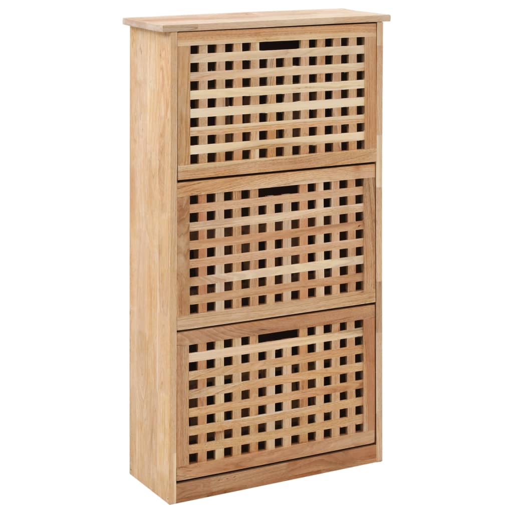 Vidaxx Schuhschrank 55x20x104 cm Festes Walnussholz