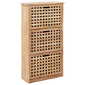 Vidaxx Schuhschrank 55x20x104 cm Festes Walnussholz