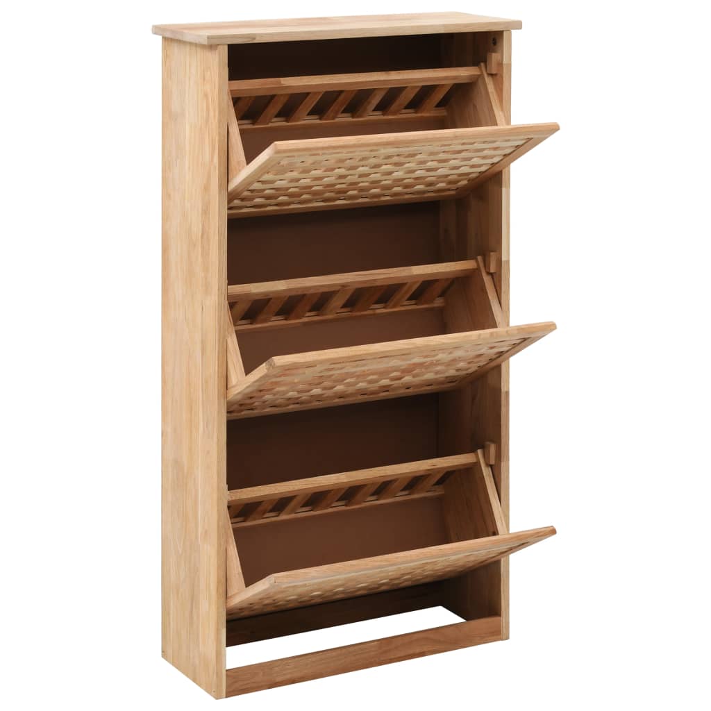 Vidaxx Schuhschrank 55x20x104 cm Festes Walnussholz
