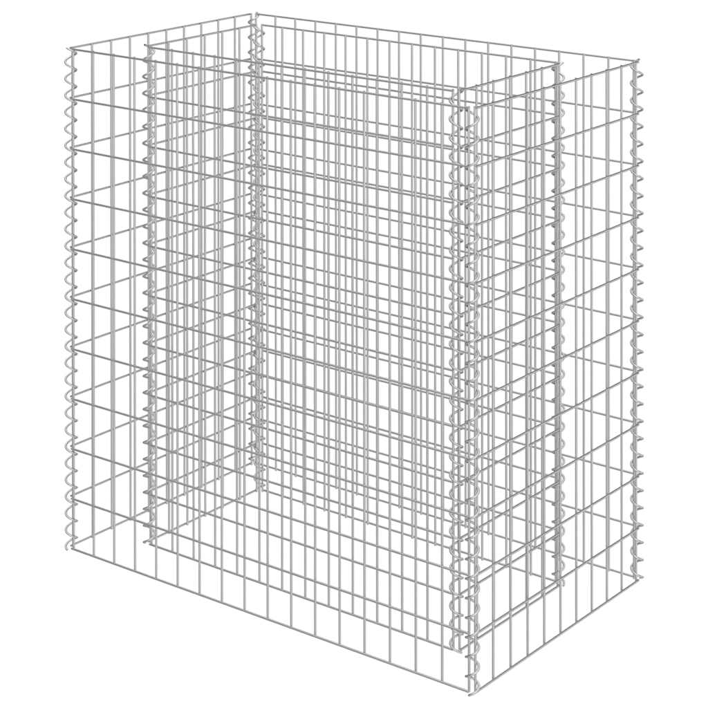 VidaXL Gabionen-Planzer erhöht 90x50x100 cm verzinkter Stahl