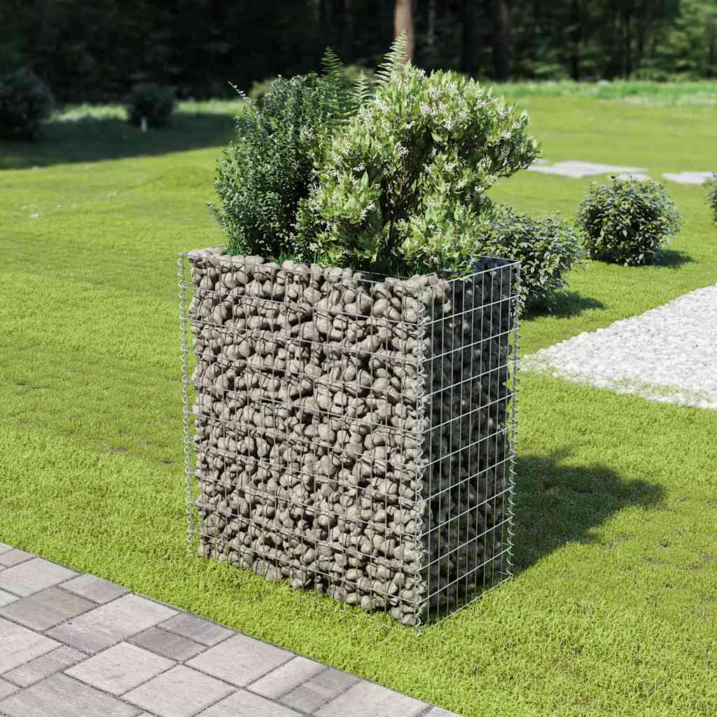 VidaXL Gabionen-Planzer erhöht 90x50x100 cm verzinkter Stahl