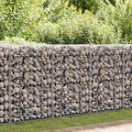 Vidaxl schanskorfmuur met deksels 50x20x100 cm gegalvaniseerd staal