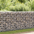 Vidaxx Gabionenwand mit Deckel 100x20x100 cm verzinkter Stahl