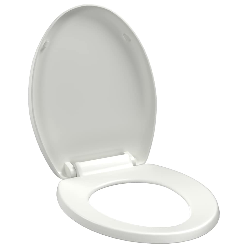 VidaXL WC-Sitz mit Absenkautomatik und Schnellverschluss, Weiß