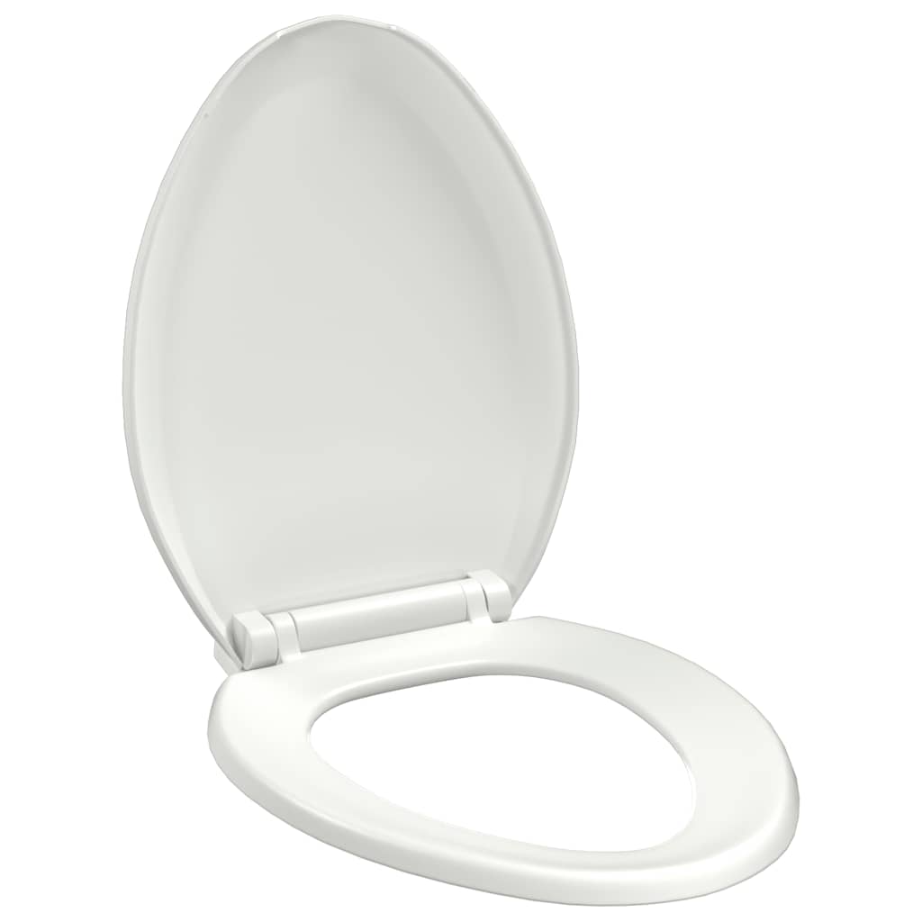 VidaXL WC-Sitz mit Absenkautomatik und Schnellverschluss, Weiß