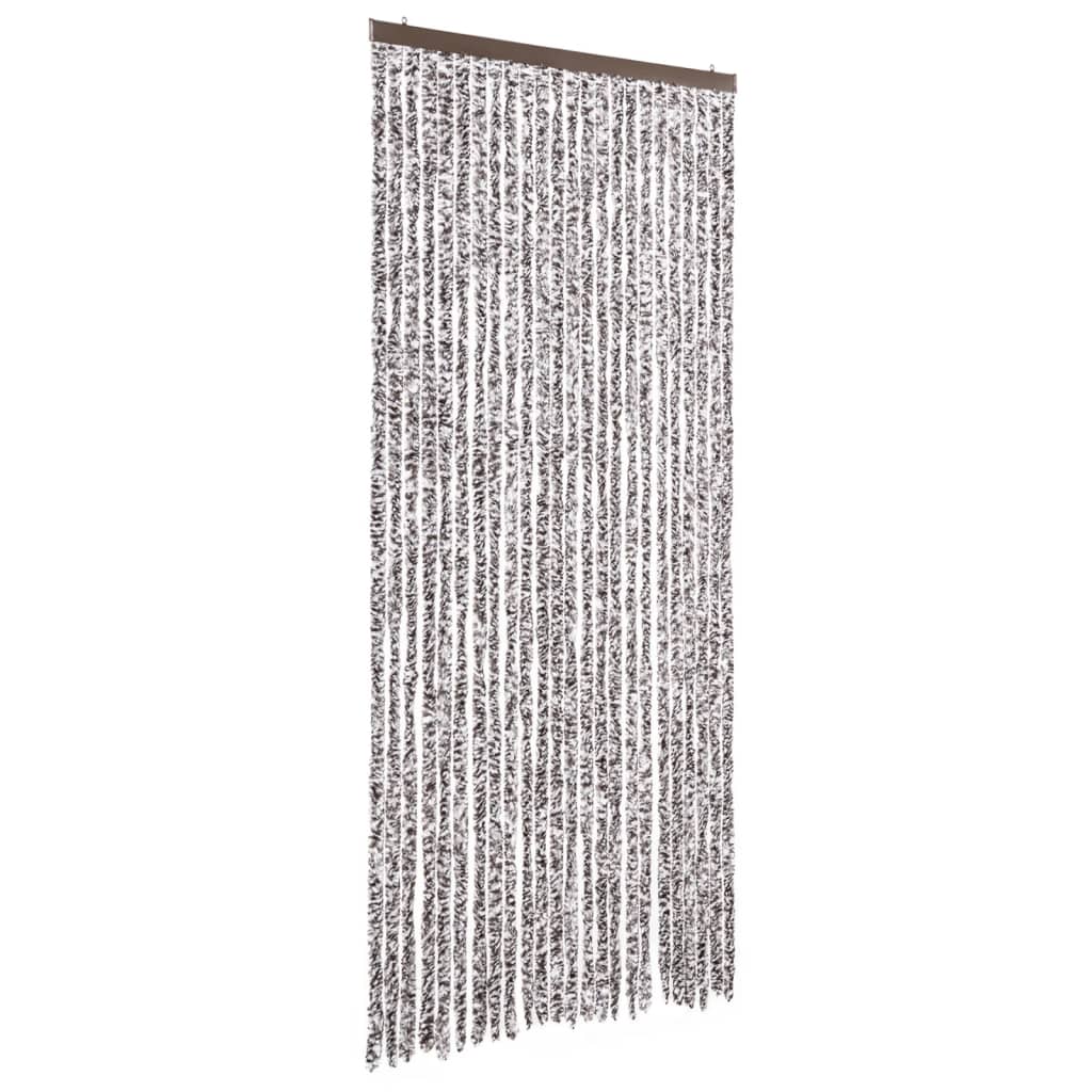 VidaXL Fliegengitter 100x220 cm Chenille Braun und Beige