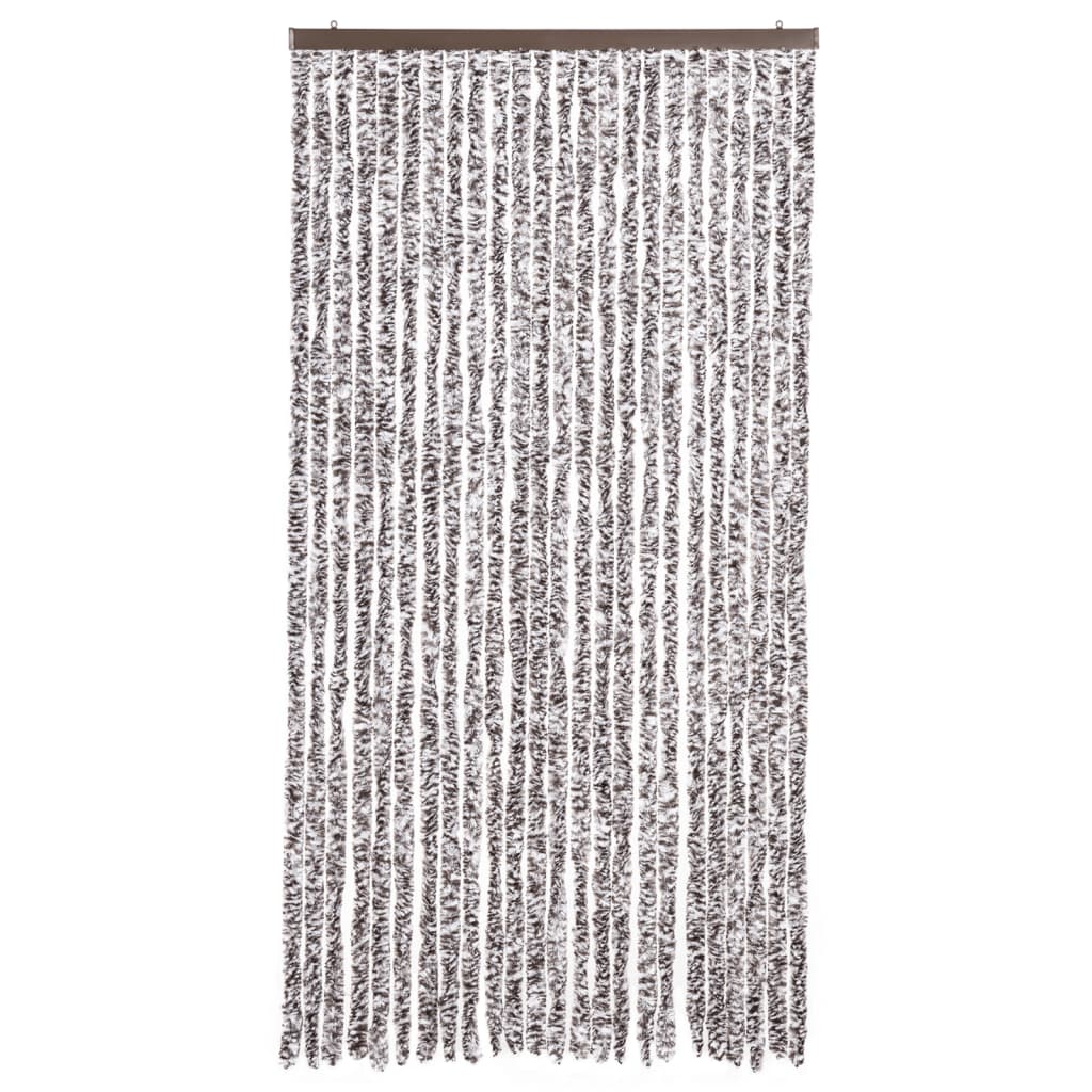 VidaXL Fliegengitter 100x220 cm Chenille Braun und Beige