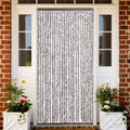 VidaXL Fliegengitter 100x220 cm Chenille Braun und Beige