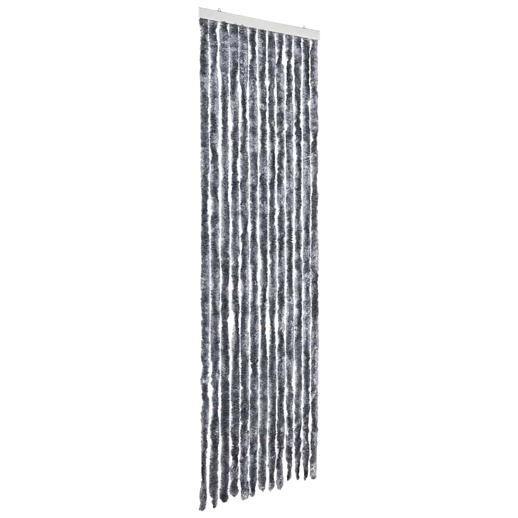Vidaxl vliegengordijn 56x185 cm chenille zilverkleurig