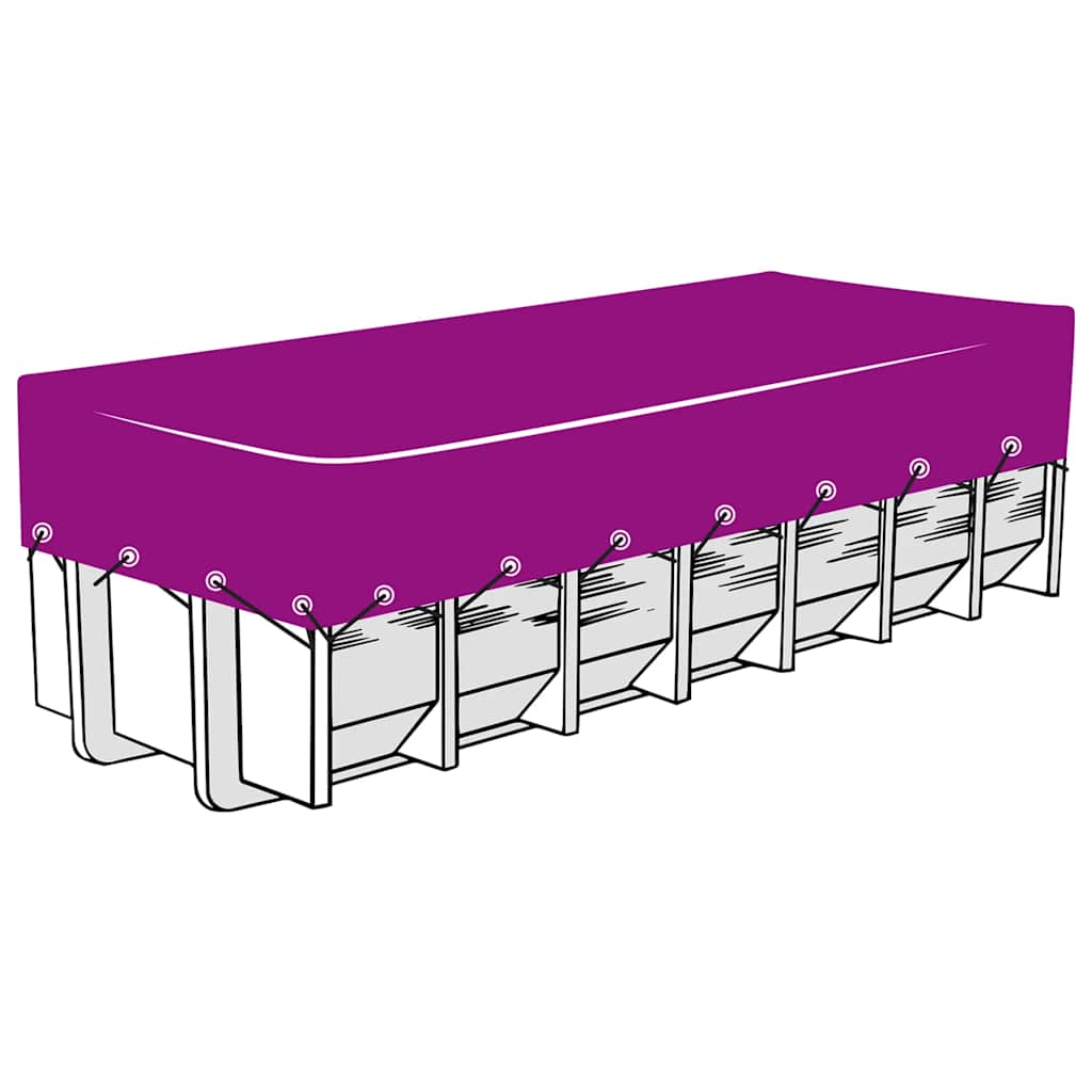 Vidaxl containernet 4x9 m hdpe zwart