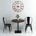 Vidaxl wandklok 58 cm metaal rood