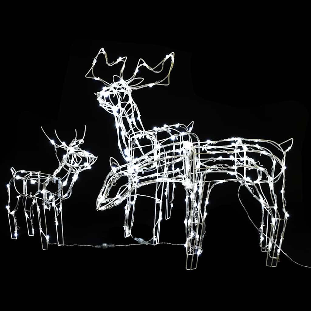 VidaXL 3-teilige Weihnachtslichterkette Rentier 229 LEDs