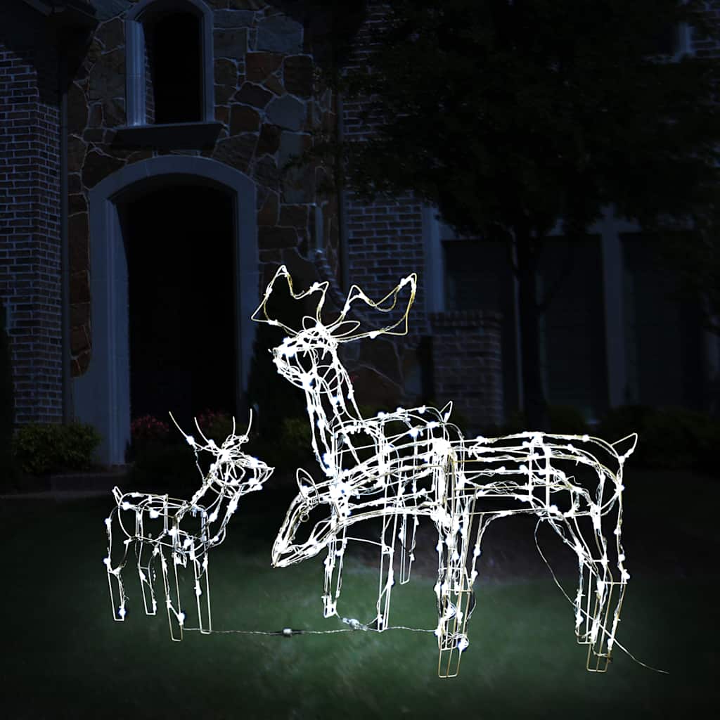 VidaXL 3-teilige Weihnachtslichterkette Rentier 229 LEDs