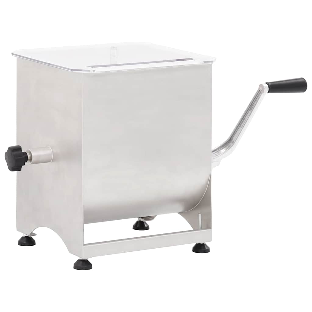 Vidaxl Fleischmixer mit Schüssel aus rostfreiem Stahl silberbenben