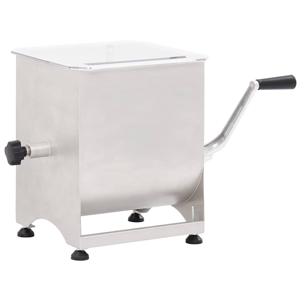 Vidaxl Fleischmixer mit Schüssel aus rostfreiem Stahl silberbenben