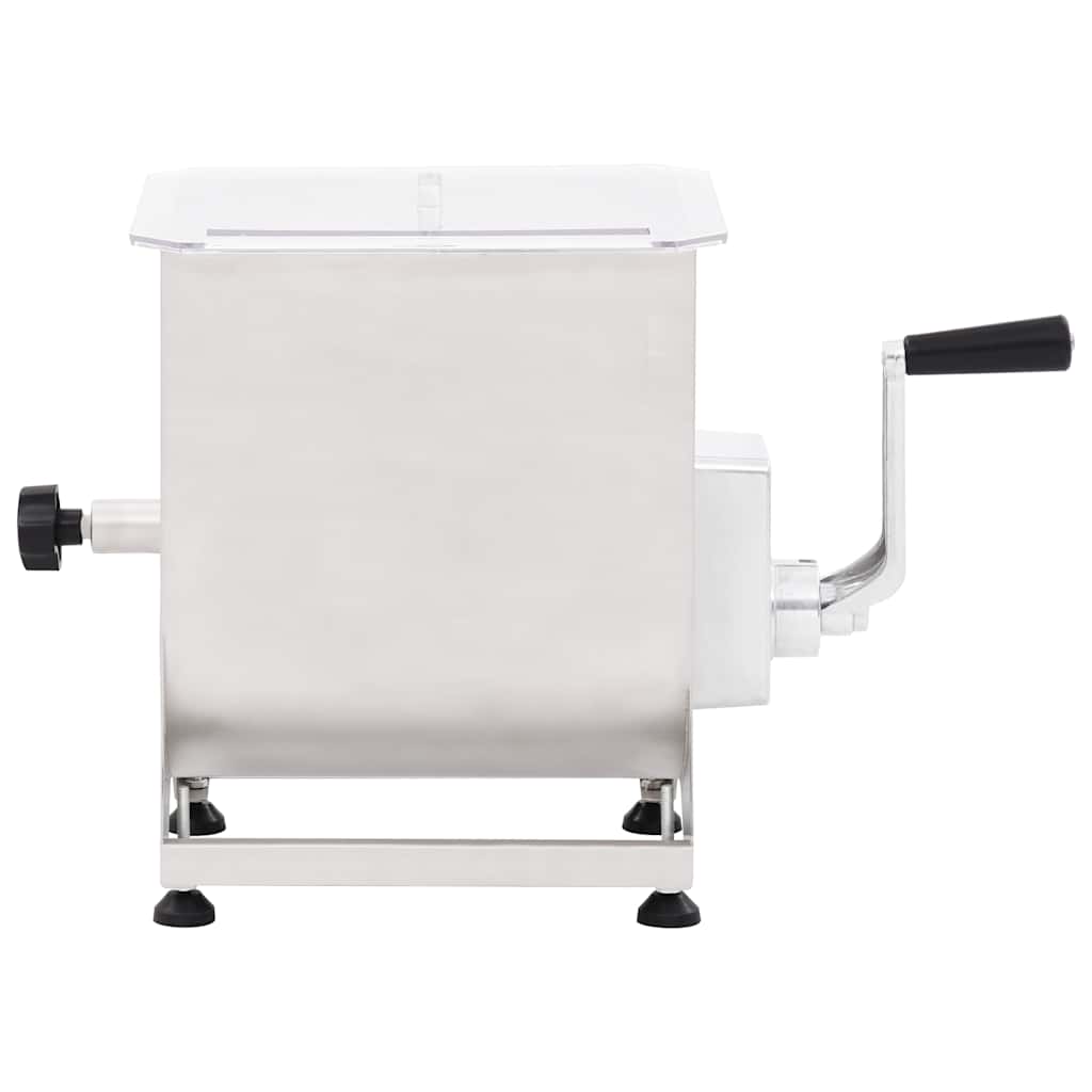 Vidaxl Fleischmixer mit Schüssel aus rostfreiem Stahl silberbenben