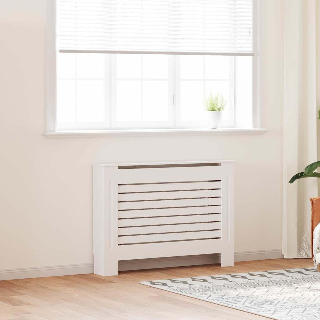 Vidaxl radiatorombouw 112x19x81,5 cm mdf wit