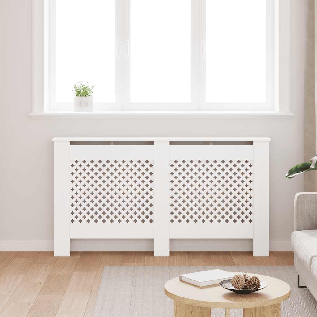 VIDAXL - Heizkörperkonstruktion 152 x 19 x 81,5 cm MDF Weiß