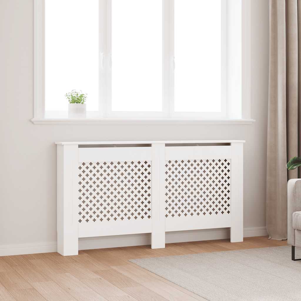 VIDAXL - Heizkörperkonstruktion 152 x 19 x 81,5 cm MDF Weiß