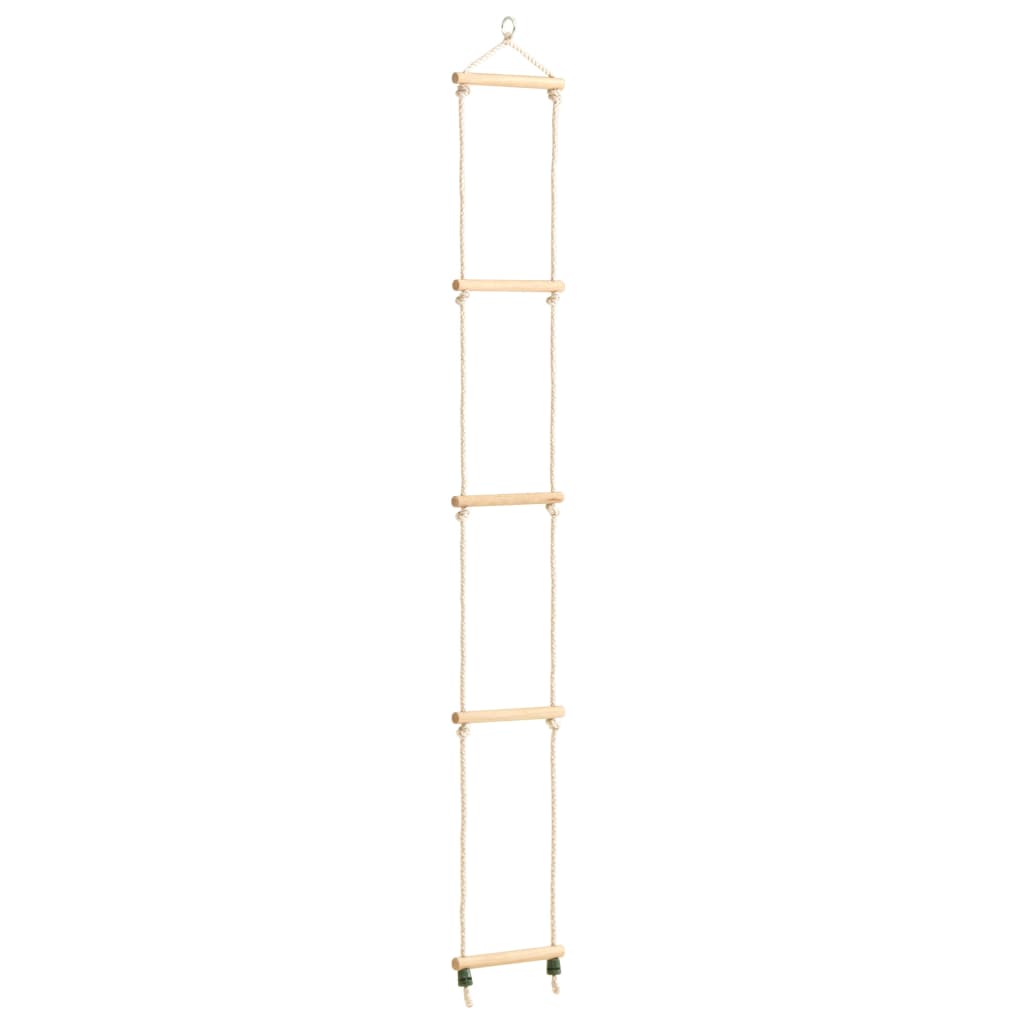 Vidaxxl -Seilleiter 30x168 cm Festholz und PE