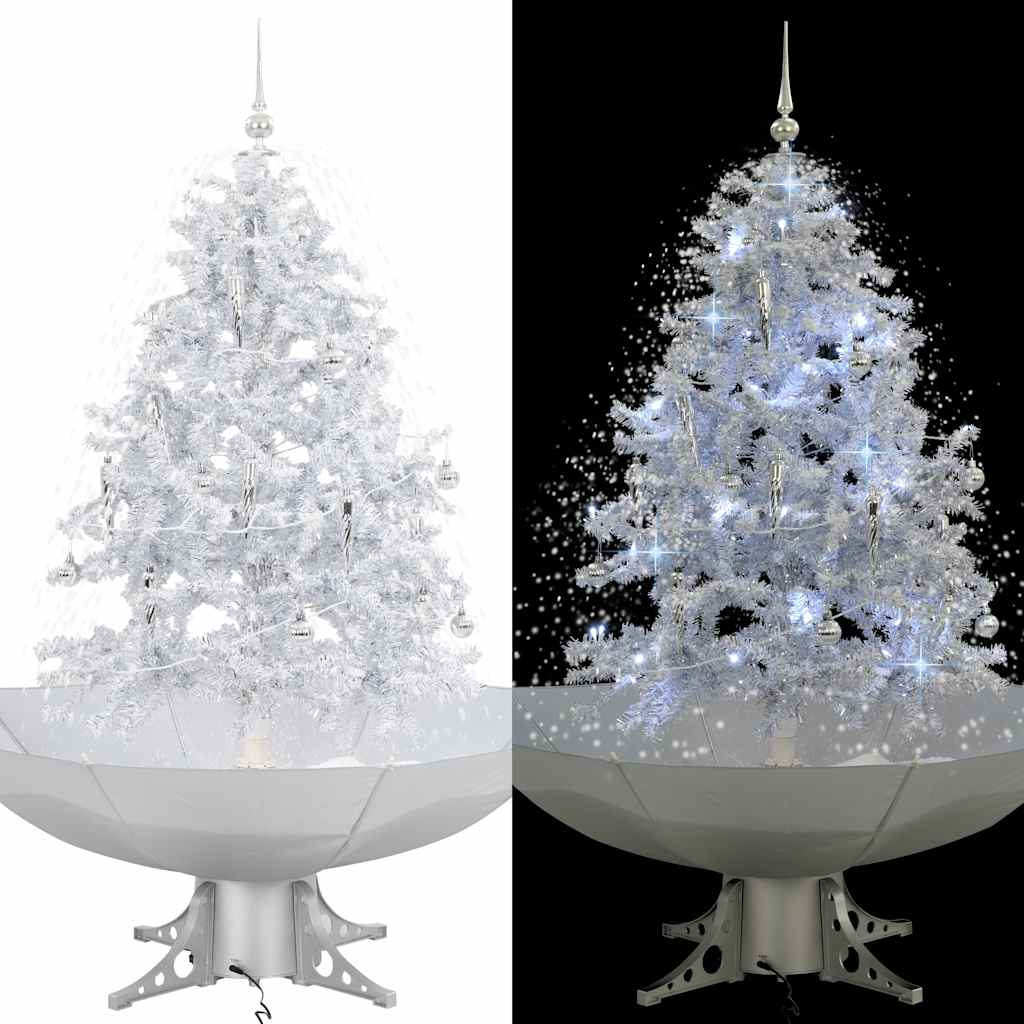 Vidaxl Weihnachtsbaum Schnee mit Regenschutz 140 cm Weiß