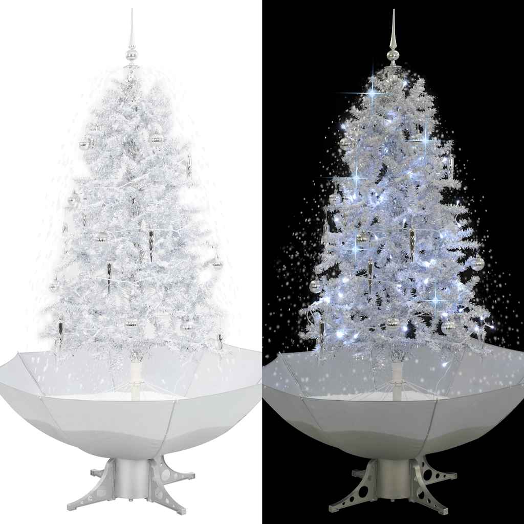 Vidaxl Weihnachtsbaum Schnee mit Regenschutz 170 cm Weiß