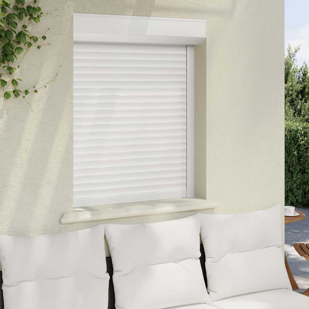 Vidaxxl Rollladen 80x100 cm Aluminium Weiß