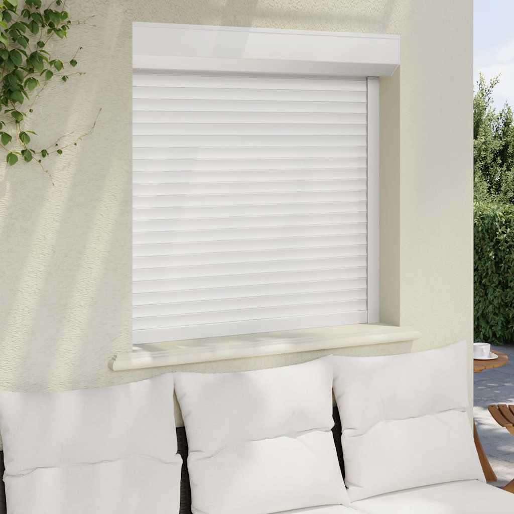 Vidaxxl Rolladen 100x100 cm Aluminium Weiß