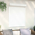 Vidaxxl Rollladen 100x120 cm Aluminium Weiß