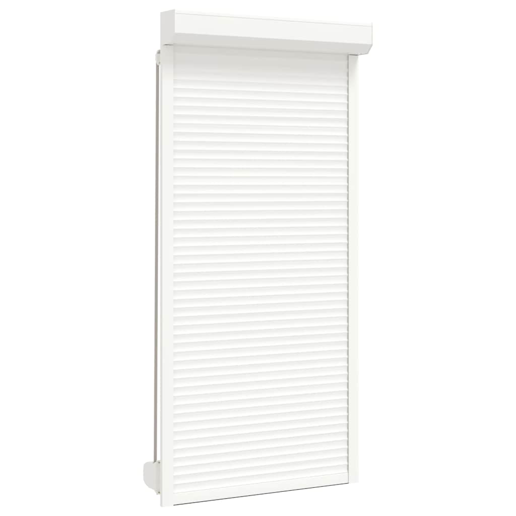 Vidaxxl Rolladen 100x210 cm Aluminium Weiß