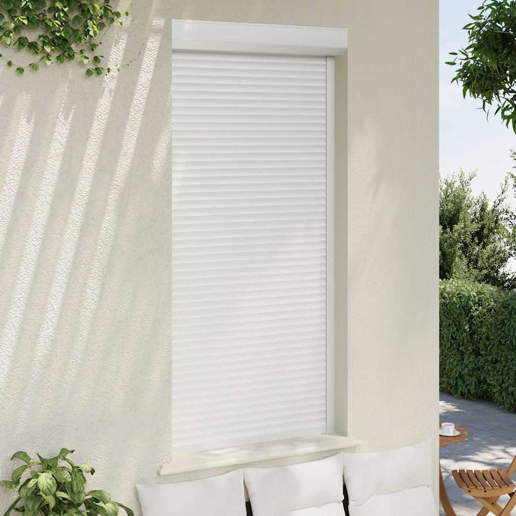Vidaxxl Rolladen 100x210 cm Aluminium Weiß