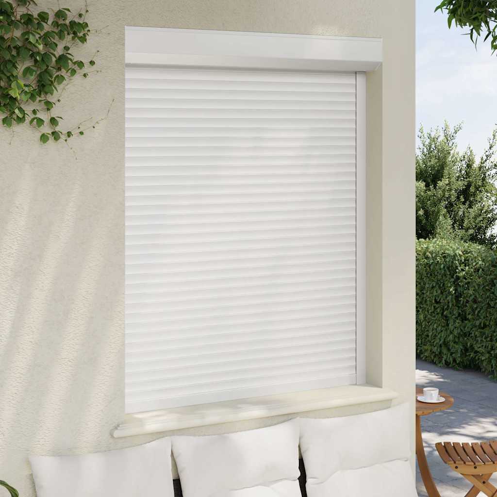 Vidaxxl Rollladen 120x150 cm Aluminium Weiß