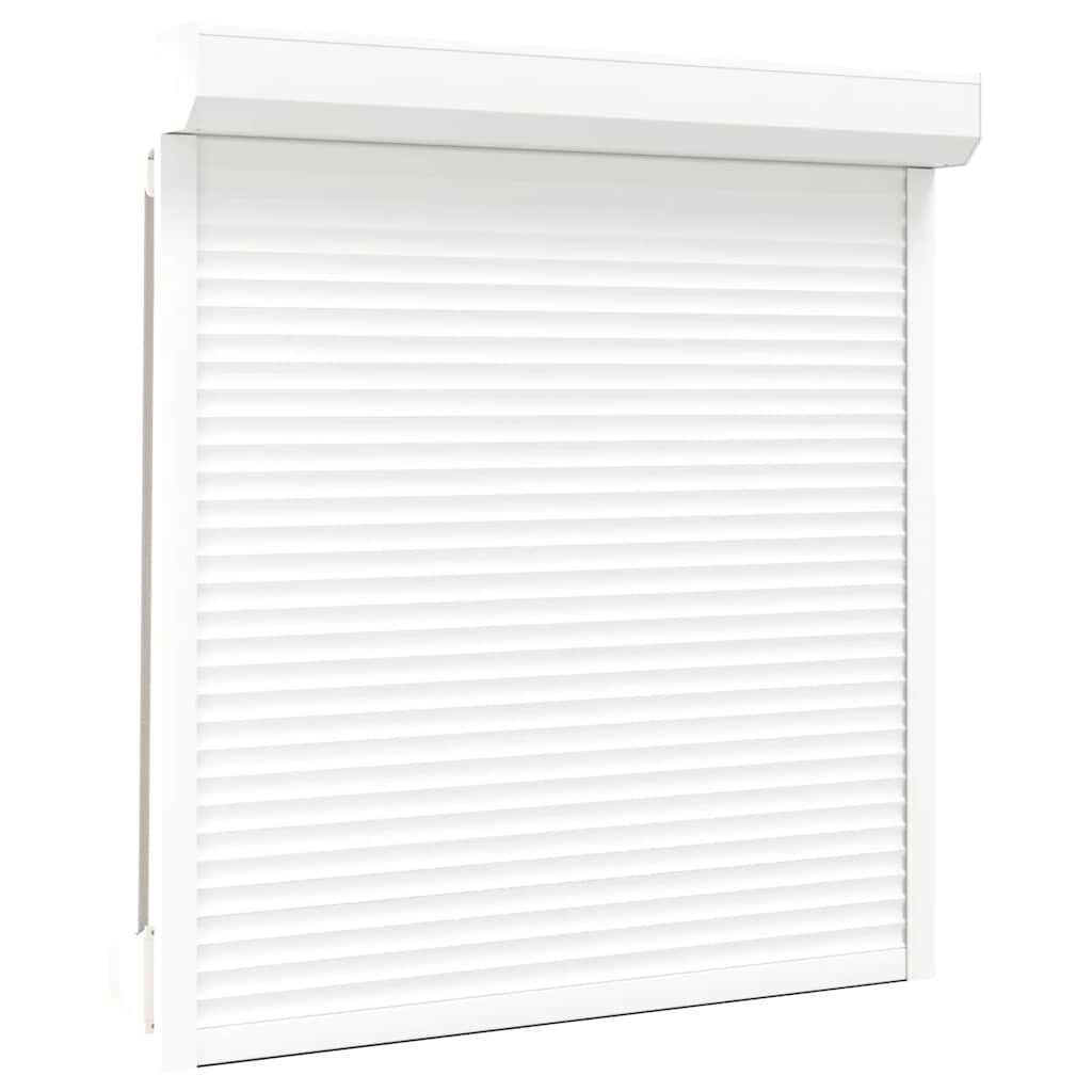 Vidaxxl Rollladen 130x140 cm Aluminium Weiß