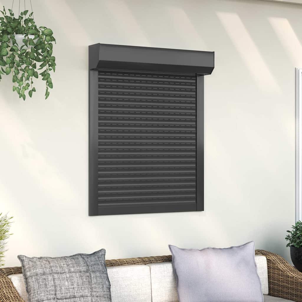 VidaXL Rollladen 80x100 cm Aluminium - Anthrazitfarbe